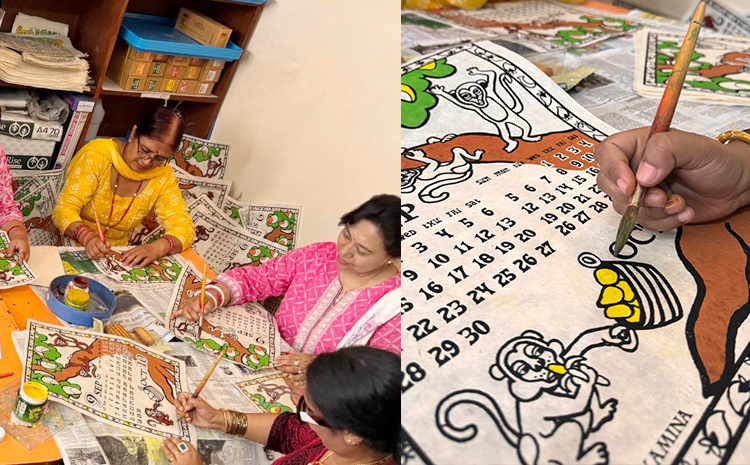 NEPAL職人体験！ネパール手漉き紙 色塗り