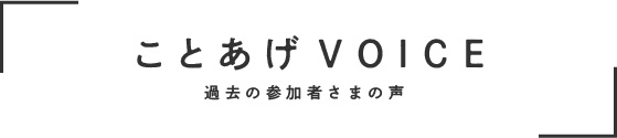 過去の参加者の声