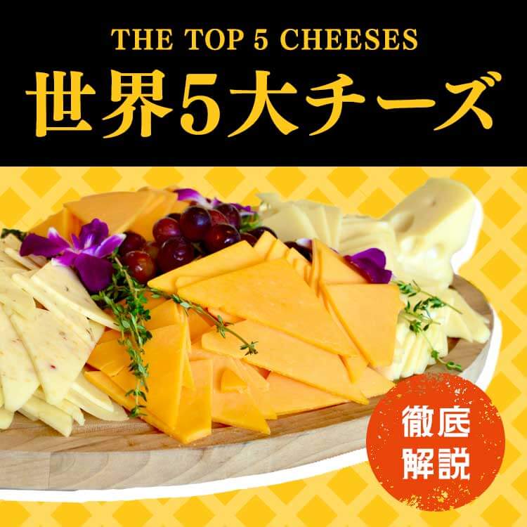 チーズの種類と世界5大チーズを徹底解説！特徴・味・おすすめの食べ方まで