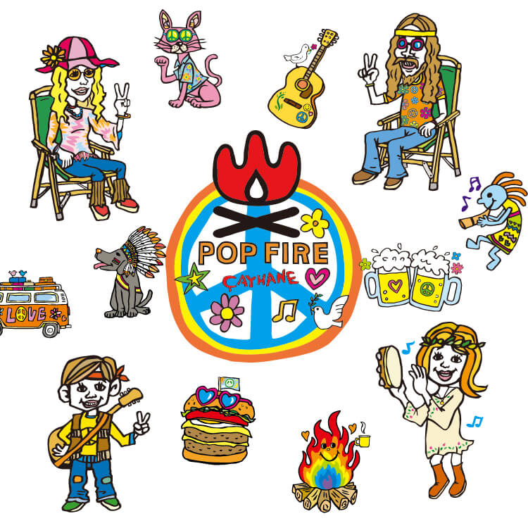 チャイハネ×POP FIREコラボキャラクター紹介
